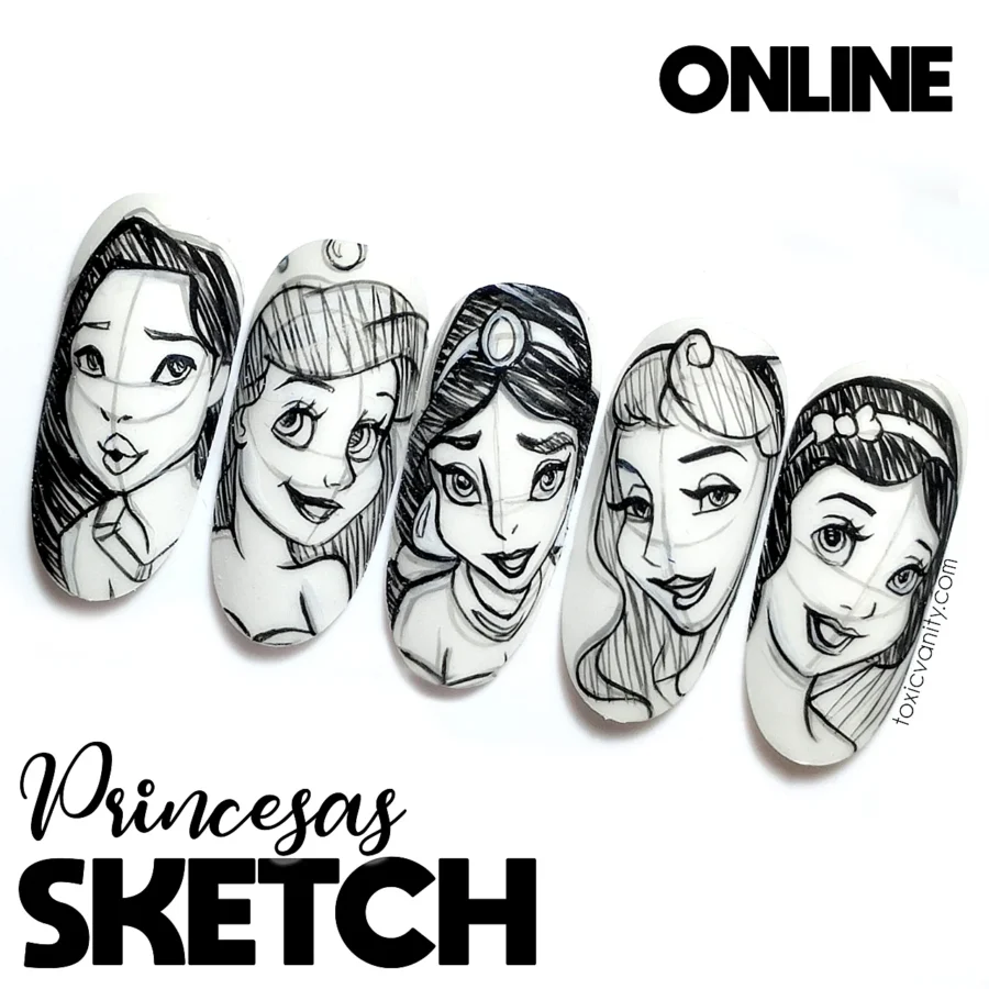 Curso Online Princesas Disney Sketch 1