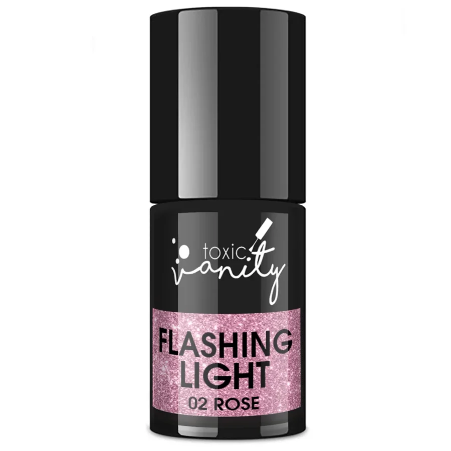 Semi-permanent nail polish Flashing Light - 02 Rose 1