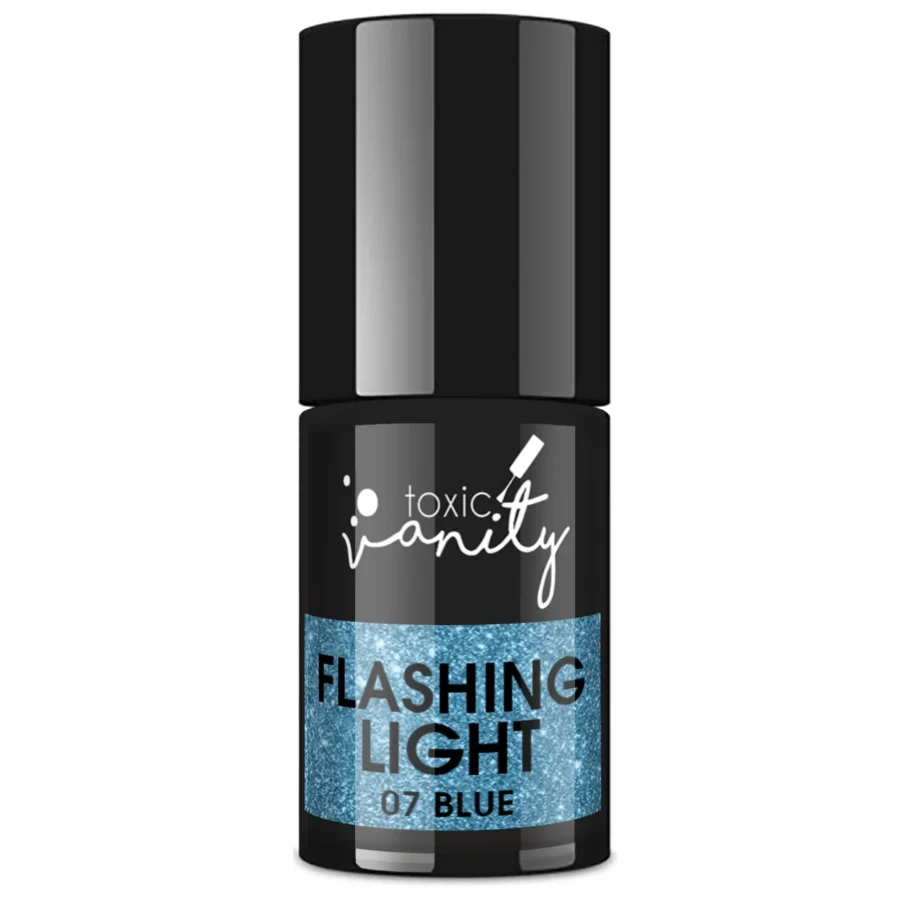 Semi-permanent nail polish Flashing Light - 07 Blue 1