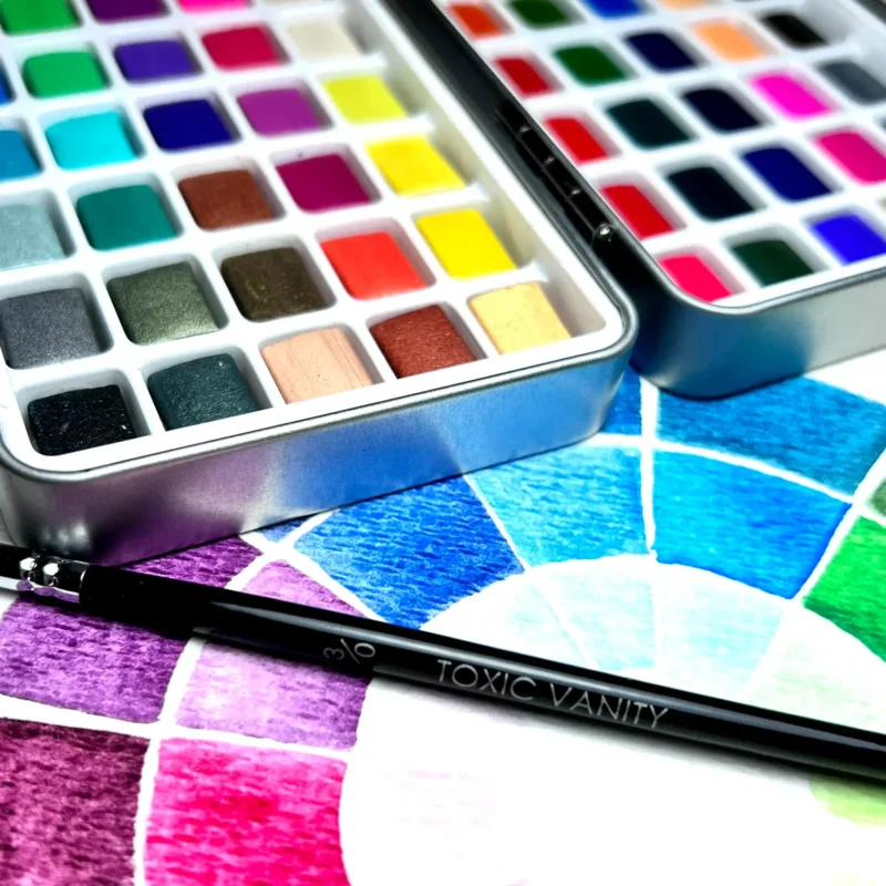 Acuarelas Profesionales Nail Art 100 colores
