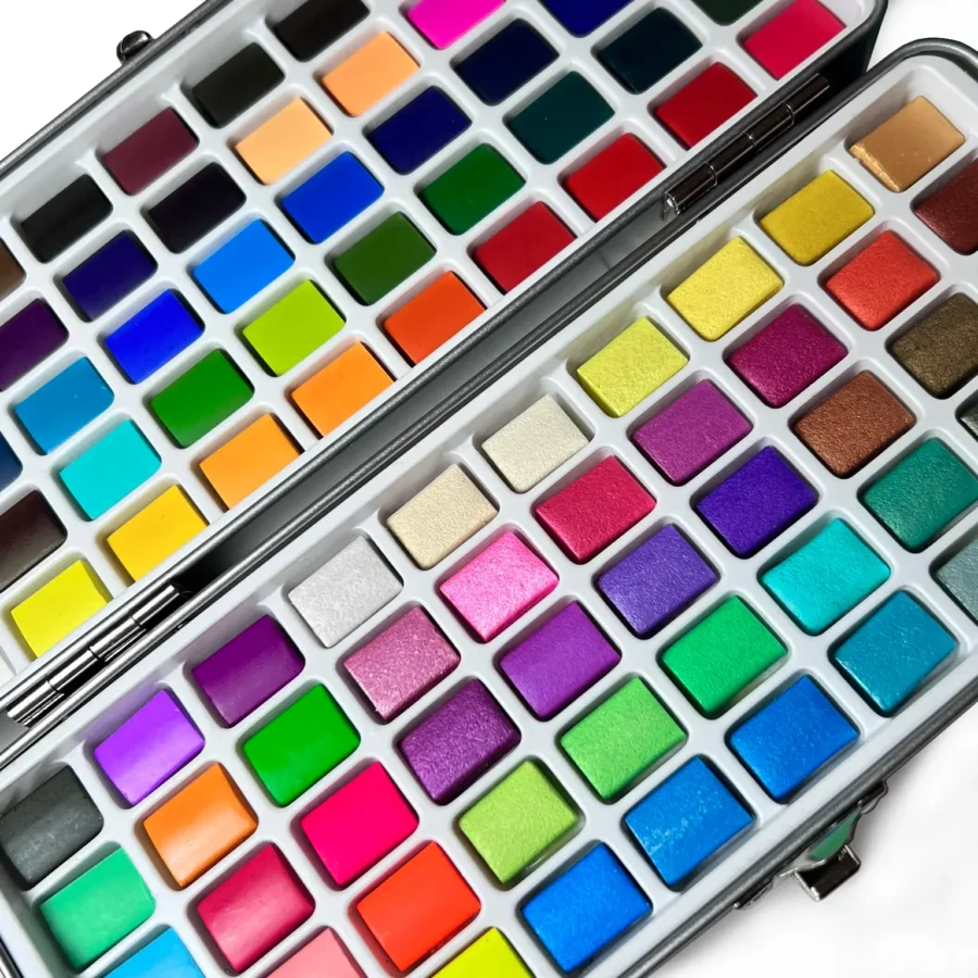 Acuarelas Profesionales Nail Art 100 colores 3