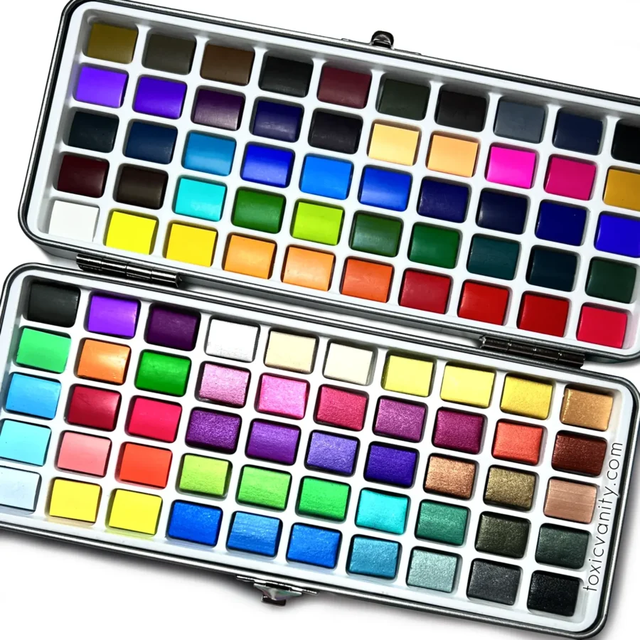 Acuarelas Profesionales Nail Art 100 colores 1